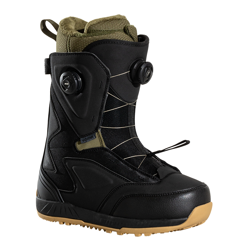 Vamei PRO Obsidian Green Dual Knob Snowboard Boots