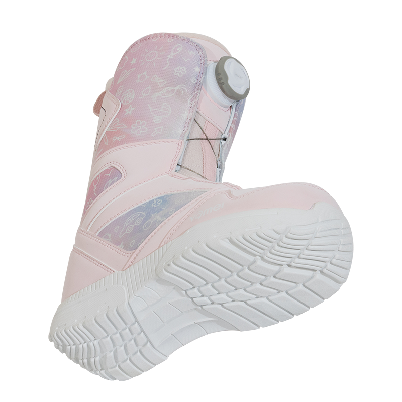 Vamei Kids Snowboard Boots - Pink