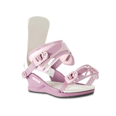 VAMEI White and Pink Snowboard Bindings ( Powder Pink Advance Bindings)