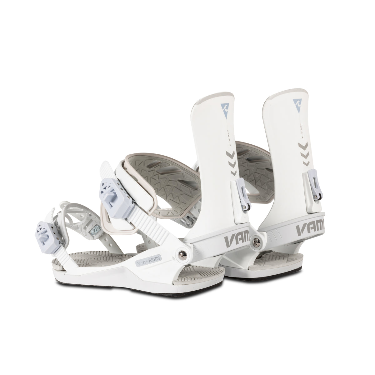 VAMEI White Snowboard Bindings (Glacier White Classic Bindings)