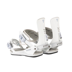 VAMEI White Snowboard Bindings (Glacier White Classic Bindings)