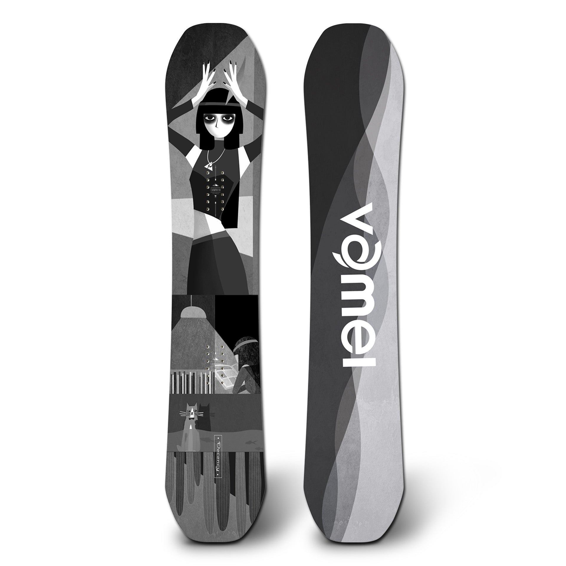 "Vamei Camber   All Mountain Snowboard VM44"