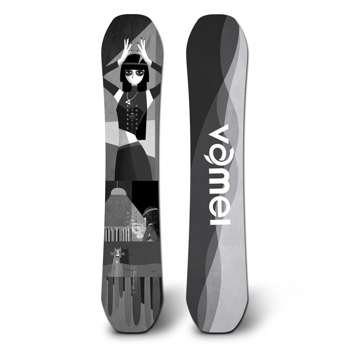 "Vamei Camber   All Mountain Snowboard VM44"