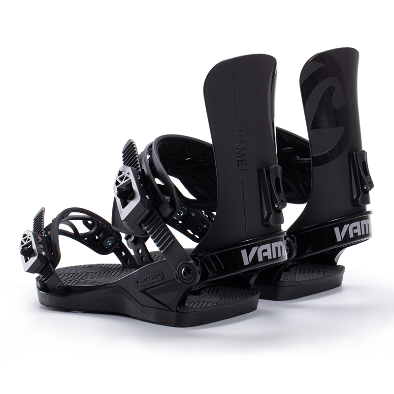 VAMEI Black Classic Snowboard Bindings