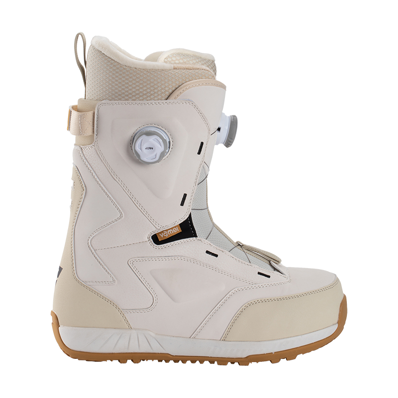 Vamei Cream White Dual Knob Snowboard Boots