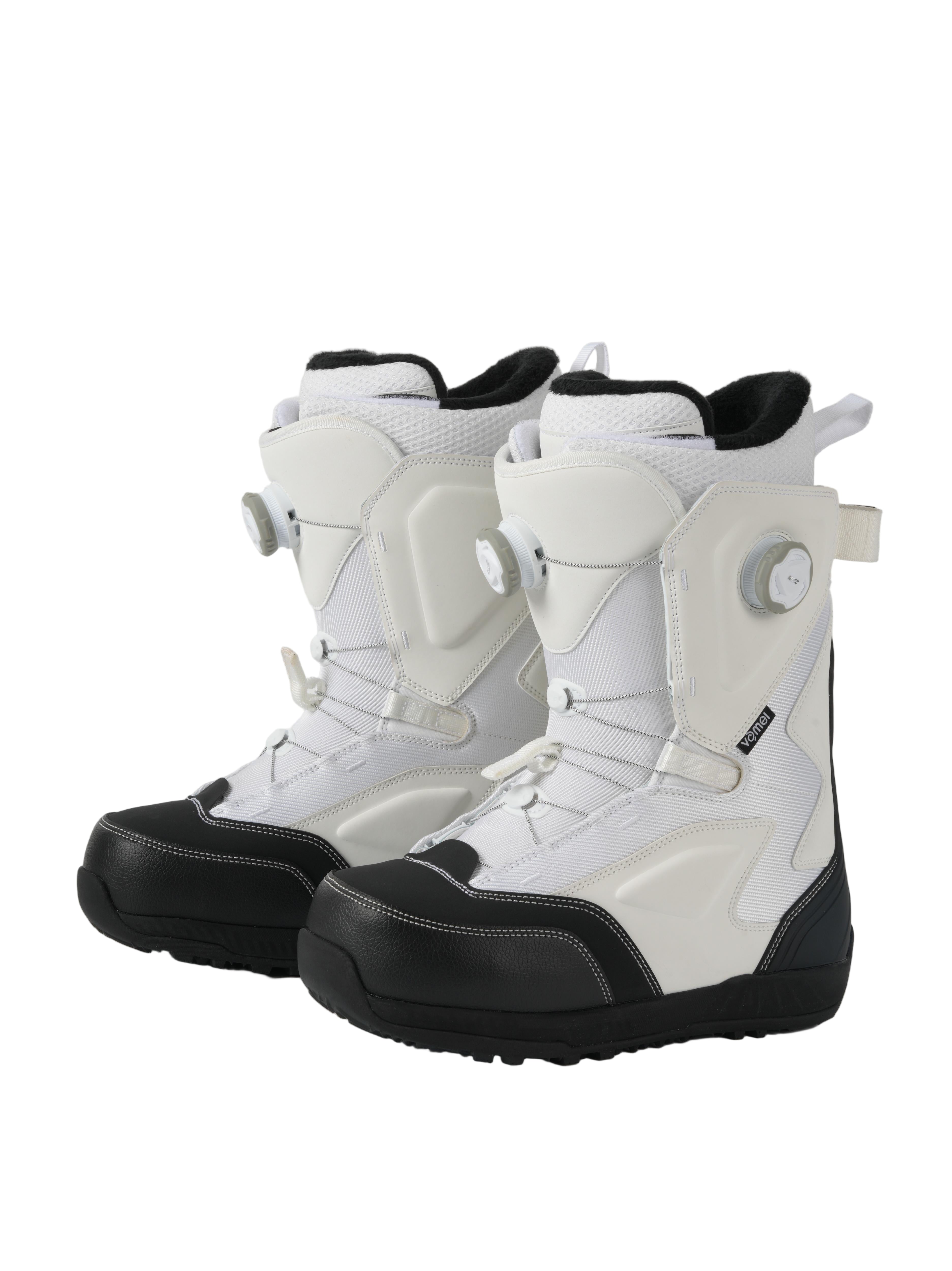 Vamei  PRO Frosted White Dual Knob Snowboard Boots