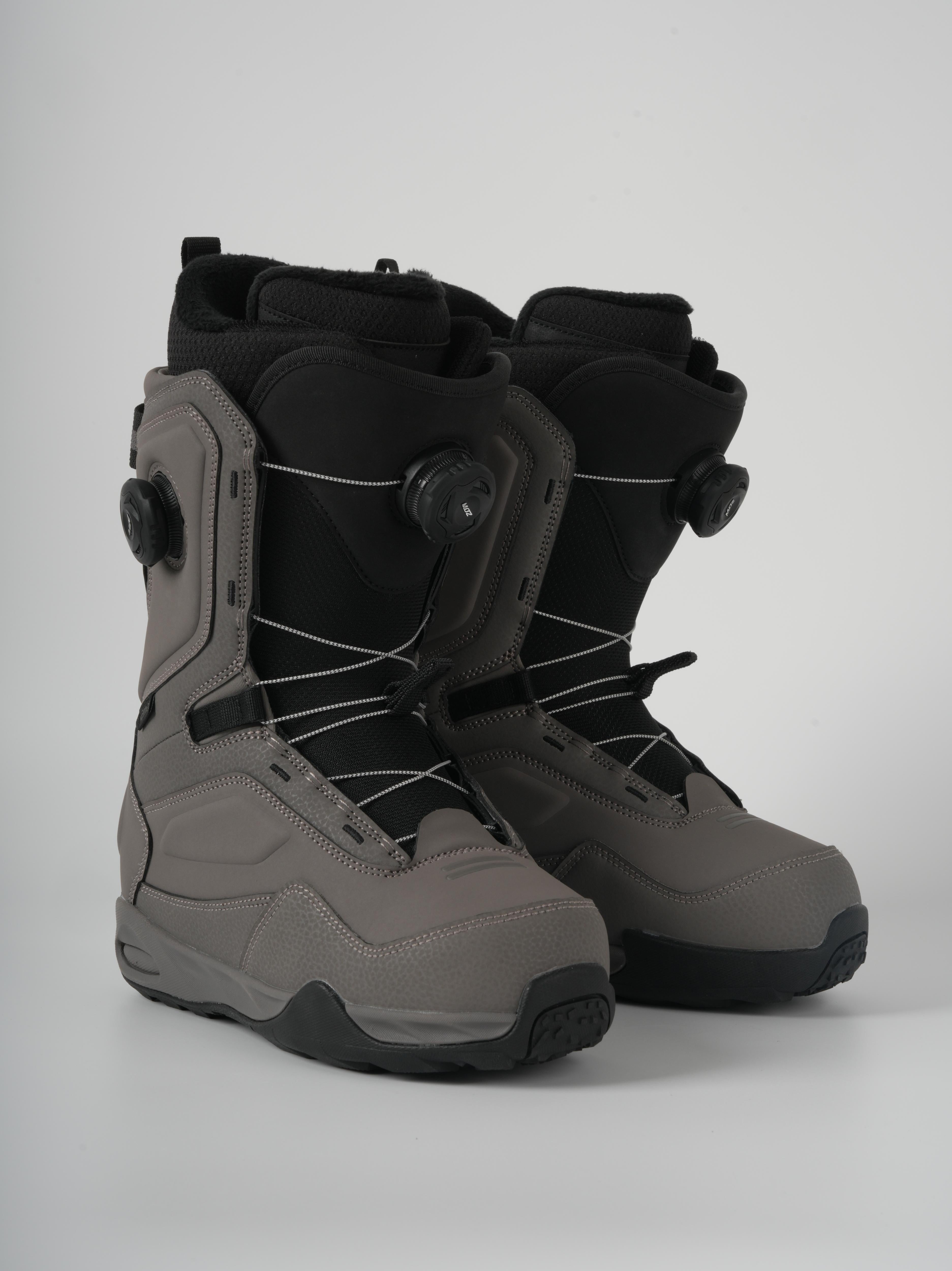 Vamei PRO Titanium Grey Dual Knob Snowboard Boots