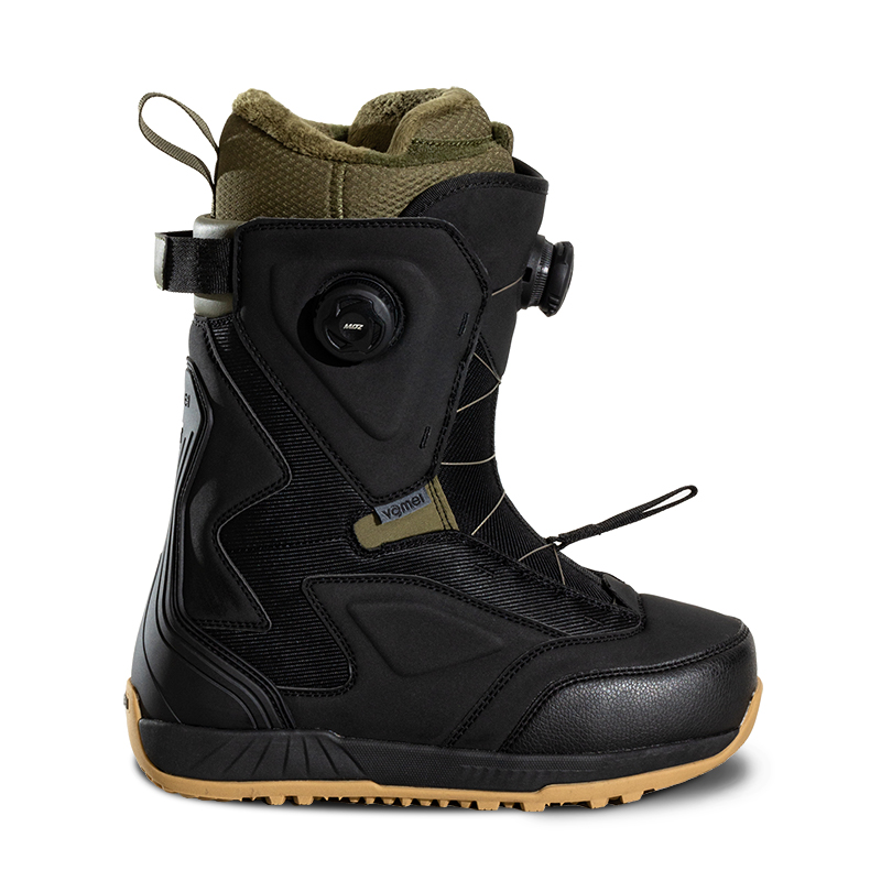 Vamei PRO Obsidian Green Dual Knob Snowboard Boots